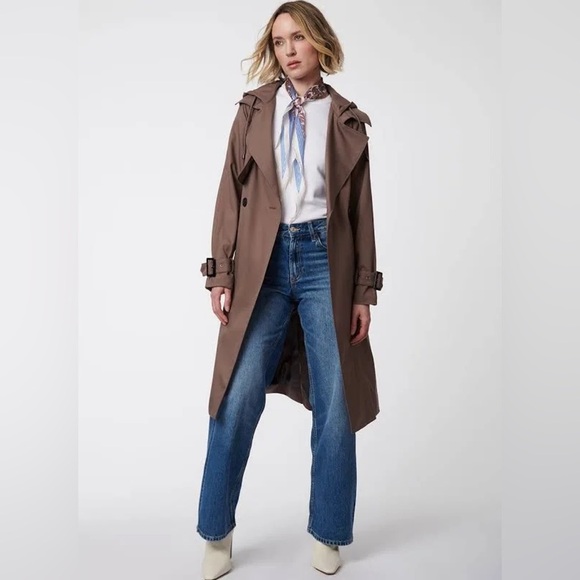 Bernardo Womens Long Sleeve Trench Coat Size Small - Picture 1 of 8